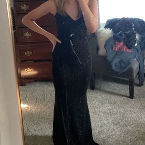 Windsor black long homecoming dress